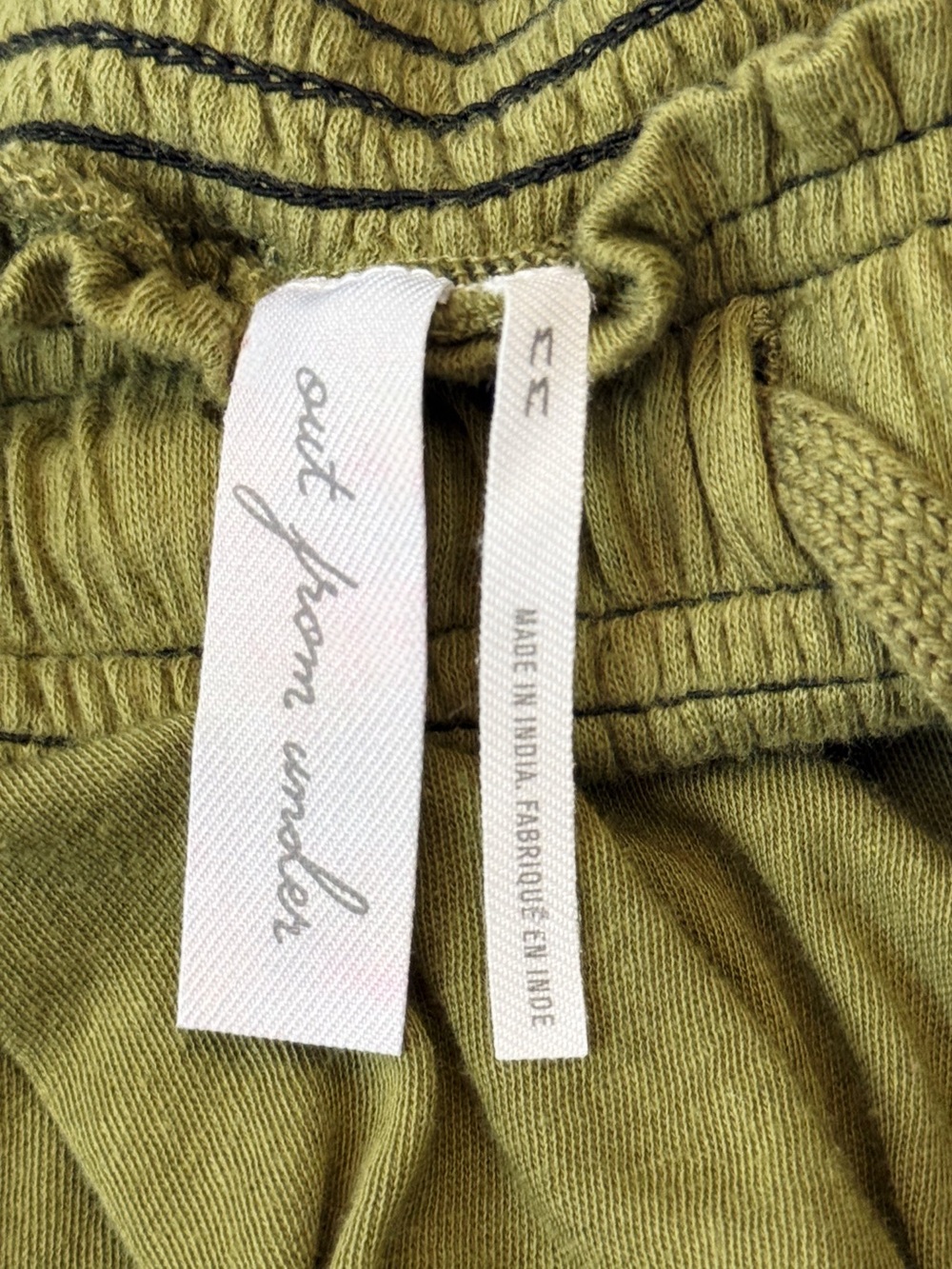 Out From Under Urban Outfitters Olive Green Harem Jogger Lounge Pants Boho Beach - Picture 2 of 11